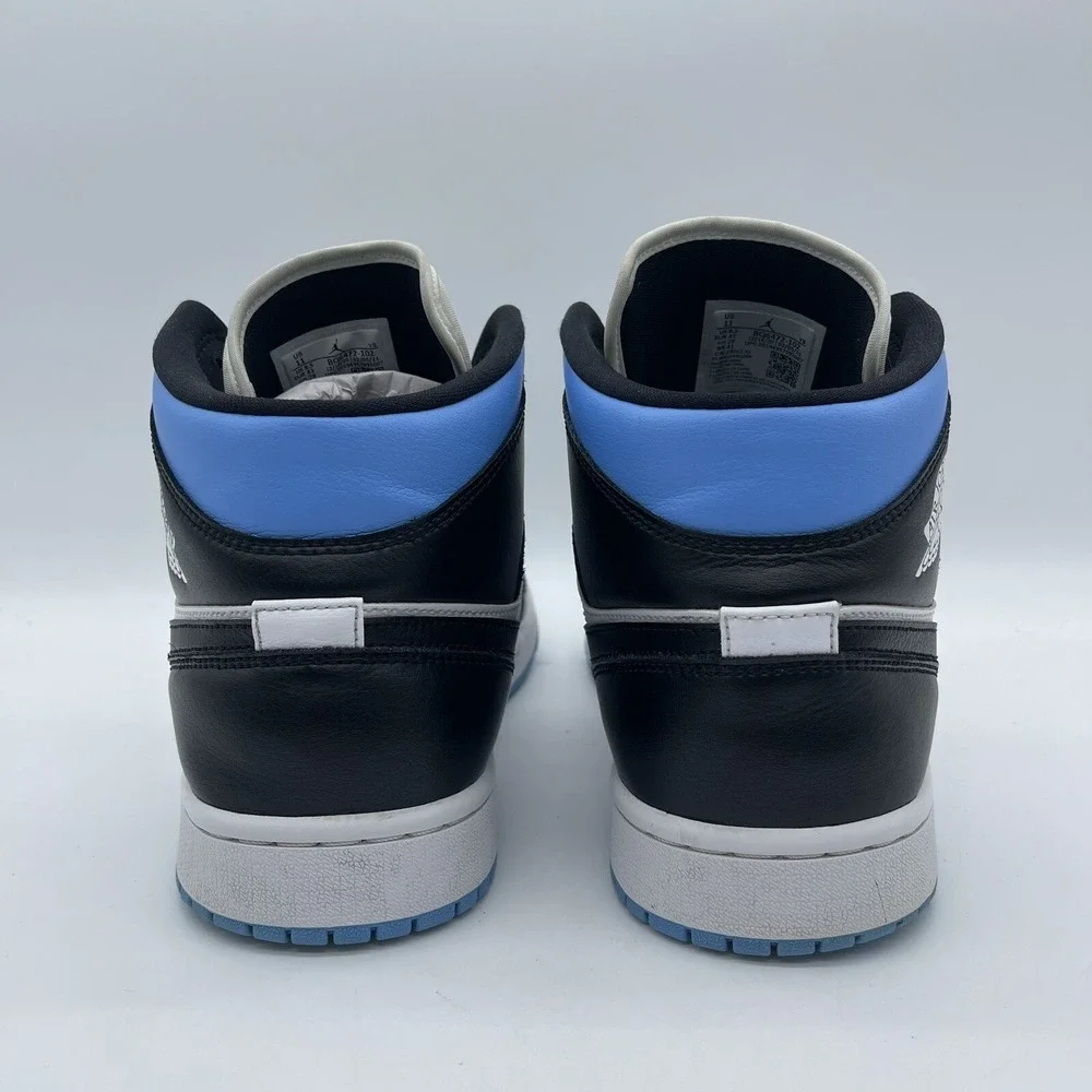 Nike BQ6472-102 Womens Size 11 / Men 9.5 Air Jordan I Mid UNC Blue Black Shoes